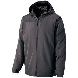 Holloway Bionic Carbon Grey Hooded Jacket‎ - Youth Size XL - NEW